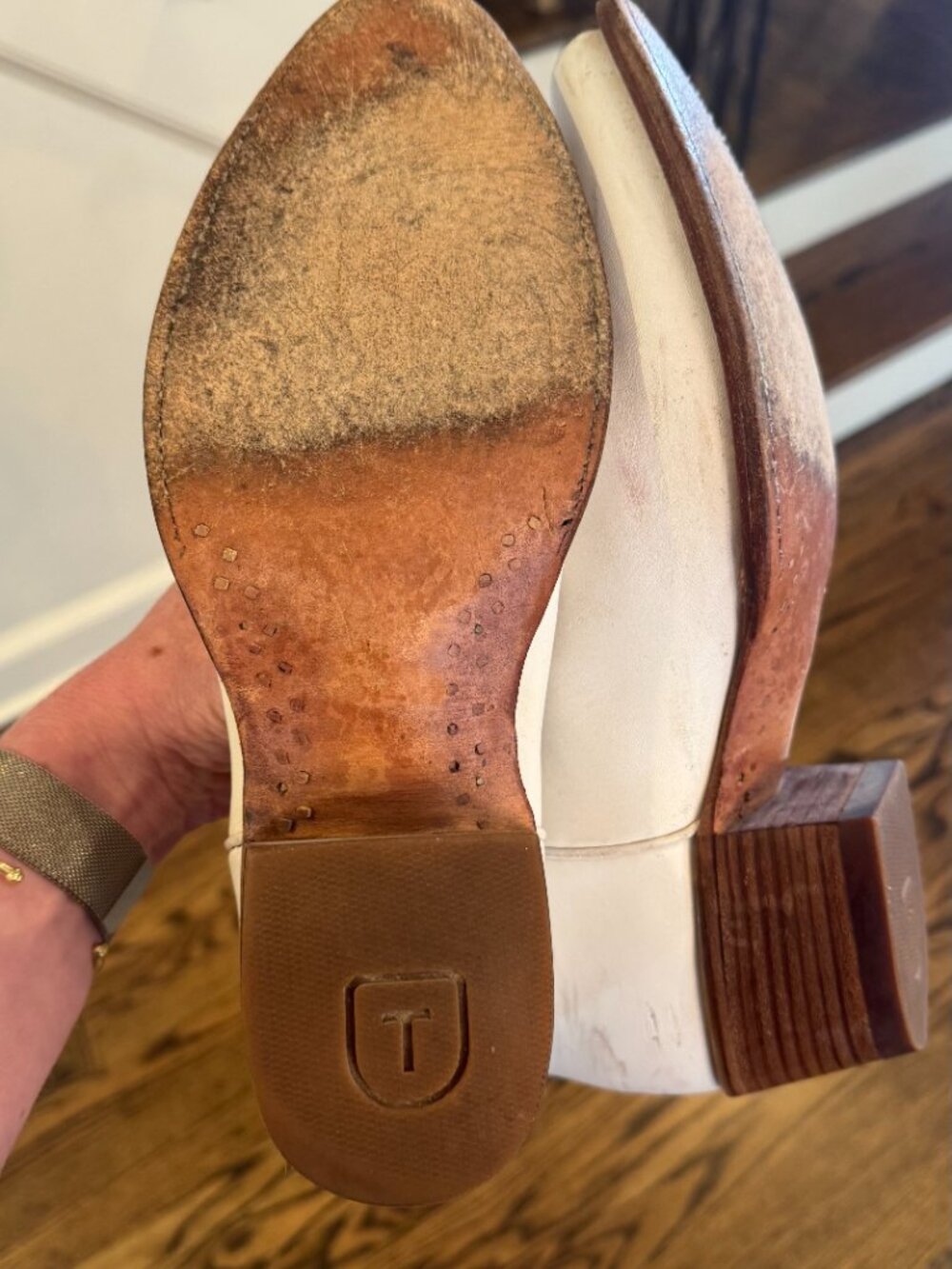 Tecovas Abby Snow White Western Boots Size 11 - Picture 5 of 6